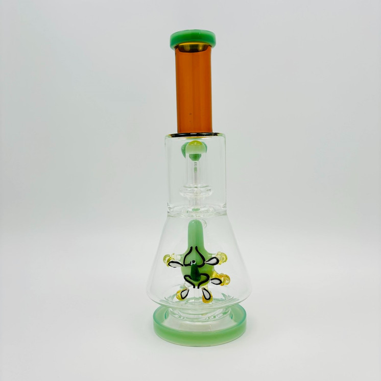Beaker Waterpipe With Claw And Ufo Perc - 13 Inch - WPAG331
