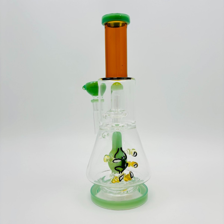 Beaker Waterpipe With Claw And Ufo Perc - 13 Inch - WPAG331