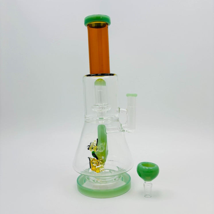 Beaker Waterpipe With Claw And Ufo Perc - 13 Inch - WPAG331