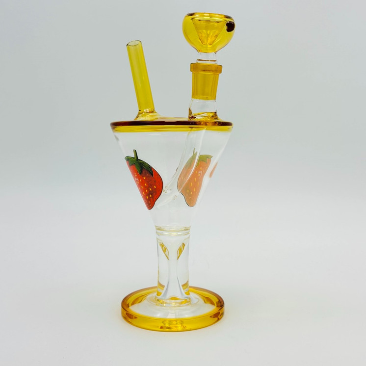 Drink Martini Waterpipe - 8 Inch - Assorted - WPAG314 - Price Per Piece