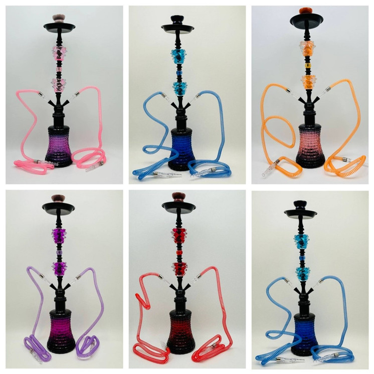 Luxor Shisha Hookah With Double Ball - 2 Hose - 26 Inch - NP21-29