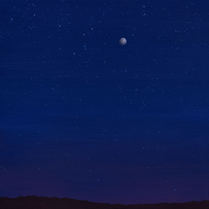 Davis Mountains Moon