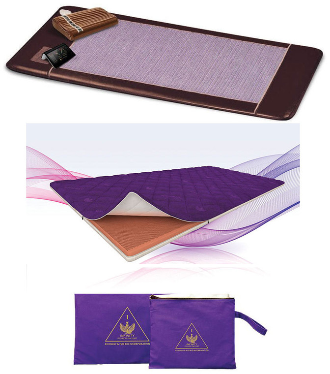 Biomat Single, Quantum Energy Pad, Infinity 187 Water-Proof Cover made with Germanium