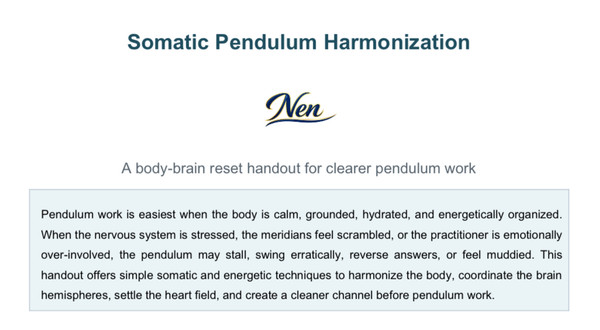 Somatic Pendulum Harmonization Guide