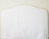 French Slip Headboard in White Poplin