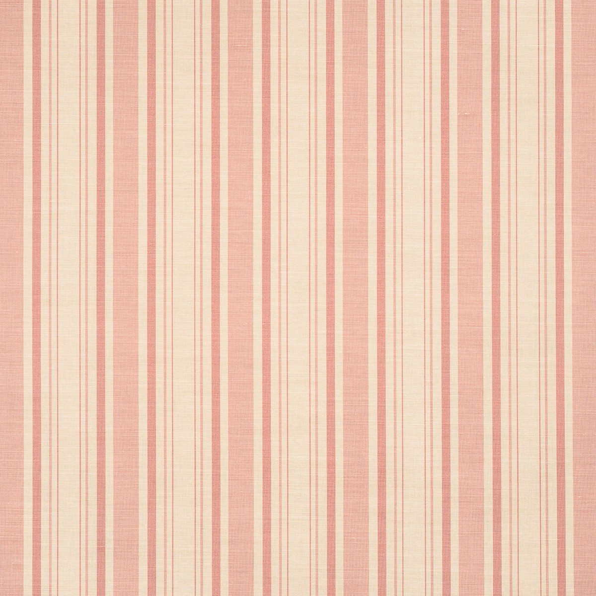 Bennison Plain Stripe - Pink on Beige