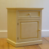 New England Bedside Table - French White