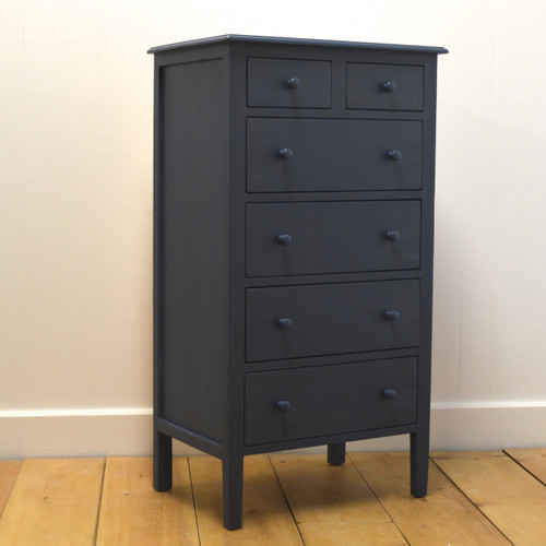 Beatrice Tall Dresser in Nantucket Blue
