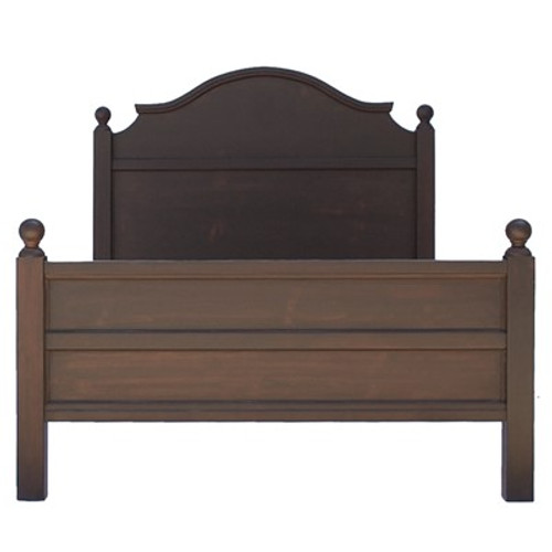 Grande French Farm Bed- Brown Walnut