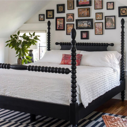 English Farmhouse Spindle bed - Black Walnut