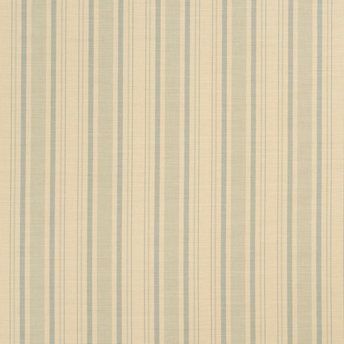 Bennison Plain Stripe - Pale Blue on Beige