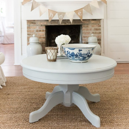 English Farmhouse Pedestal Coffee Table
blue gray