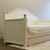 Trundle Bed Tray -  Pink and French White (striped)