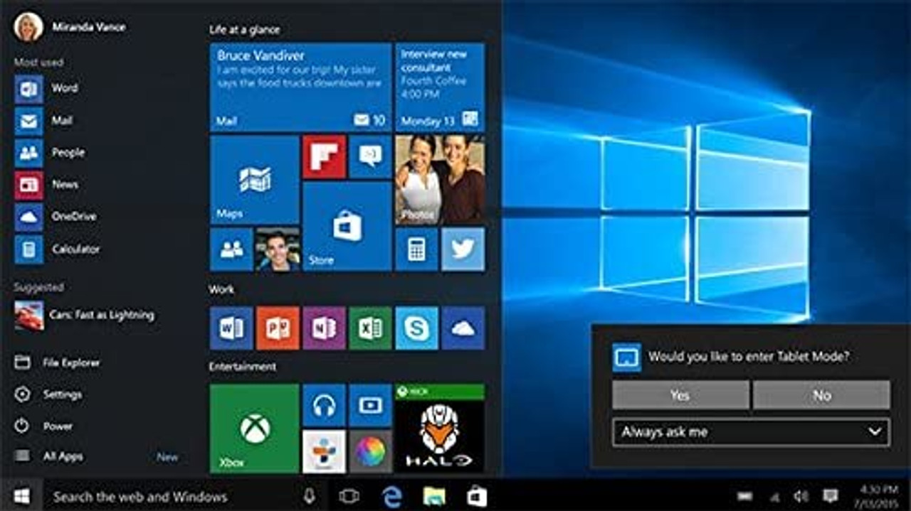 Microsoft Windows 10 Home, 64-Bit