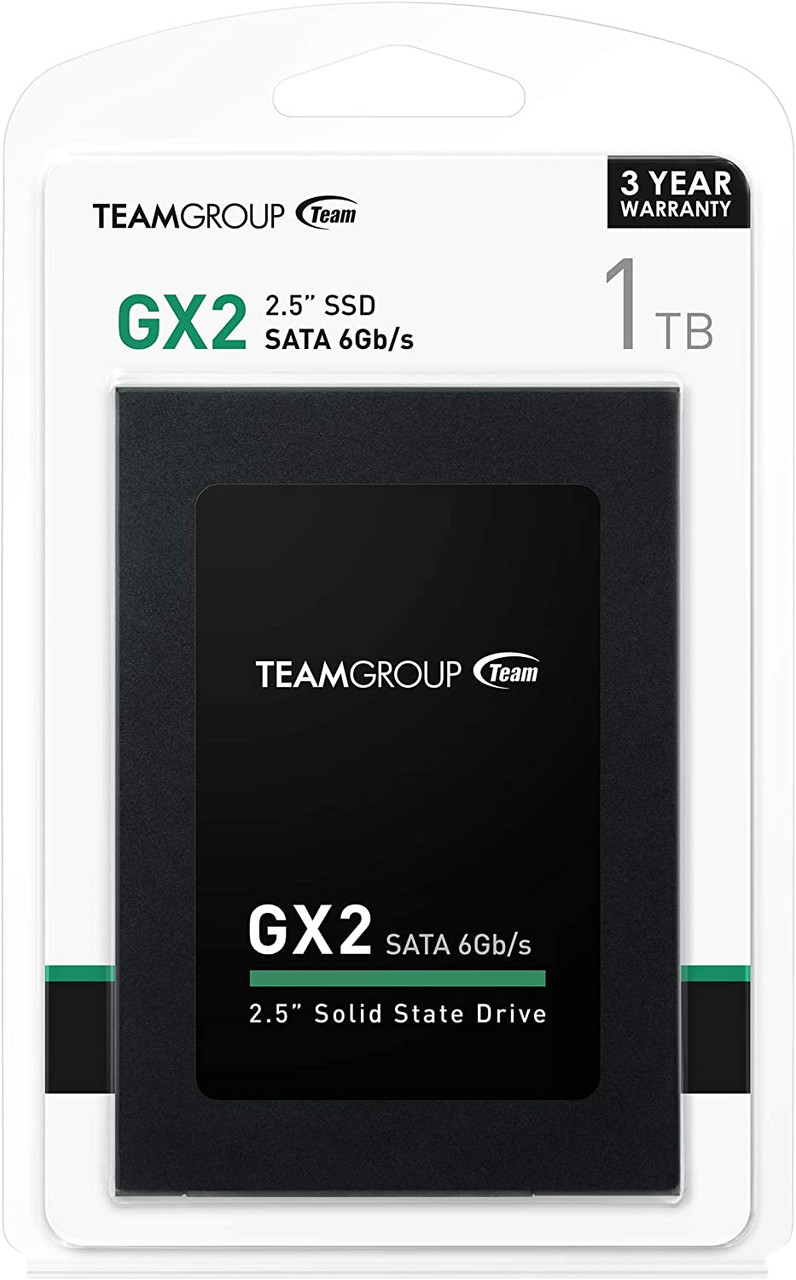 TEAMGROUP GX2 1TB 2.5 Inch SATA III Internal Solid State Drive SSD T253X2001T0C10