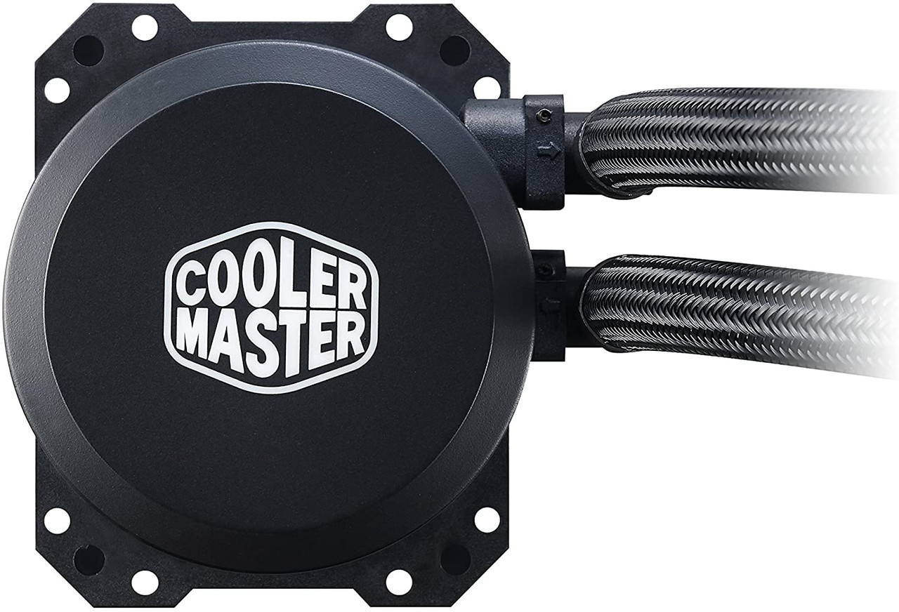 Cooler Master MasterLiquid ML240L RGB Close-Loop CPU Liquid Cooler, 240mm Radiator, Dual Chamber RGB Pump, Dual MF120R RGB Fans, RGB Lighting for AMD Ryzen/Intel LGA1200/1151