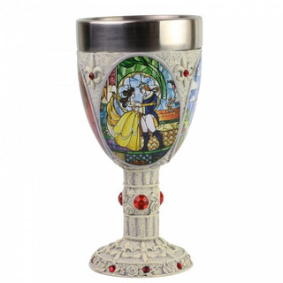 Disney Showcase goblet featuring Beauty and the Beast