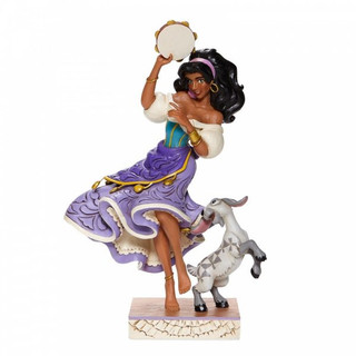 Disney Traditions Esmeralda & Djali (goat) from Hunchback of Notre dame dance figurine
