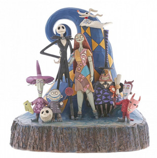 Disney Traditions Jack, Sally and the main characters from Halloween Town in Nightmare Before Christmas figurine