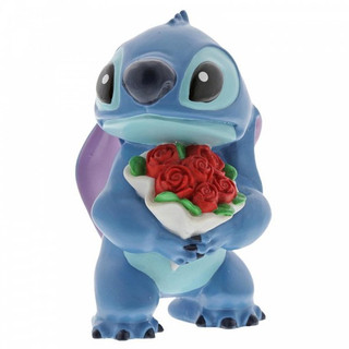 Disney Showcase Stitch with a bunch of roses figurine