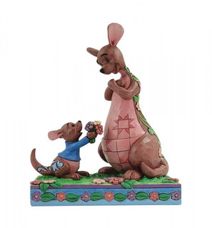 front view of Disney Traditions Roo and Kanga figurine by Jim Shore