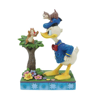 Disney Traditions Donald Duck and Chip n Dale Figurine By Jim Shore