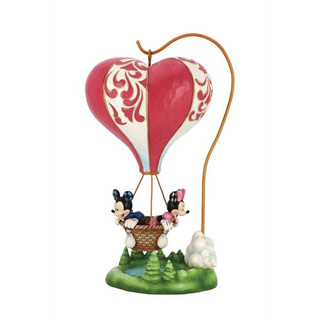 Disney Traditions Mickey and Minnie Hot Air Balloon Figurine By Jim Shore