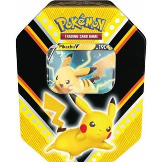 Pikachu V powers tin for pokemon
