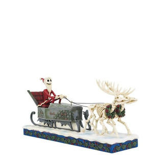 Disney Traditions Jack Skellington in Coffin Sleigh Figurine 6014359