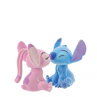 Disney Grand Jester Studios Flocked Kissing Stitch & Angel Figurines 6013987