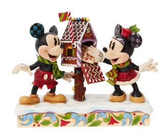 Disney Traditions Mickey and Minnie Letterbox Figurine by Jim Shore 6015001