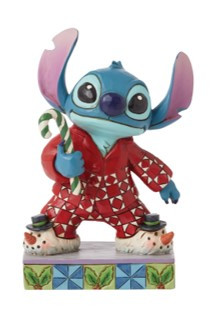 Disney Traditions Stitch in Christmas Pjs Figurine by Jim Shore 6015008