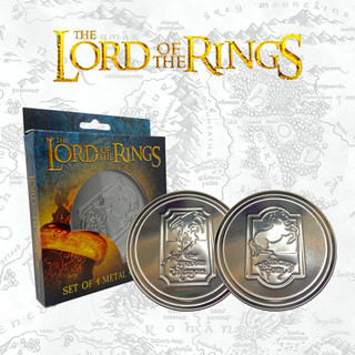 Lord Of The Rings Set Of 4 Metal Coasters