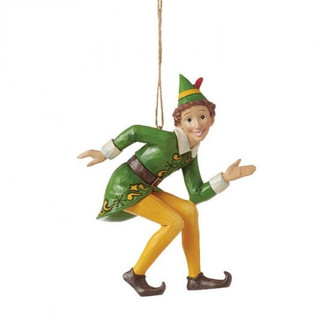 Buddy Elf Crouching Hanging Ornament By Jim Shore 6015729