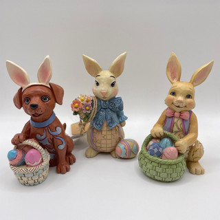 Jim Shore Heartwood Creek Bundle of 3 Easter Animal Figurines