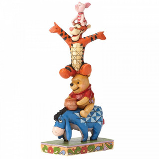Disney Traditions Eeyore, Pooh, Tigger and Piglet stacked Figurine