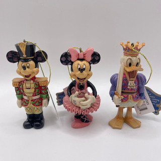 Disney Traditions Triple Pack - Mickey, Minnie & Donald Nutcracker Hanging Ornaments