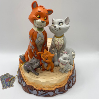 DEFECTIVE - Disney Traditions Pride and Joy - Carved by Heart Aristocats Figurine