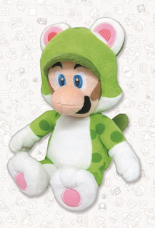 Official World of Nintendo Cat Luigi Small Plush Cuddly Toy