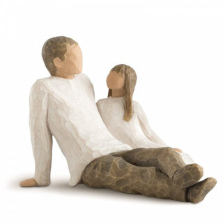 Willow Tree Figurine showing a Father and Daughter