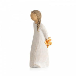 Willow Tree Figurine showing a girl with a gift for someone