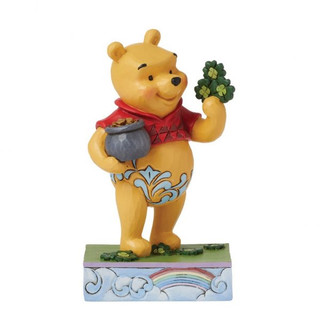 Disney Traditions Lucky Ol' Bear (Winnie the Pooh with Clover Figurine) By Jim Shore 6016335