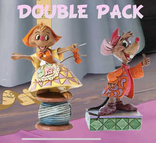 Disney Traditions Jaq and Suzy Double Pack Cinderella Figurines