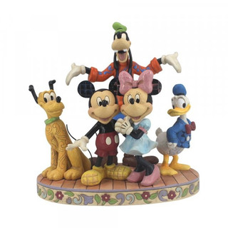 Disney Traditions Mickey Mouse, Minnie Mouse, Pluto, Donald & Goofy group together Figurine