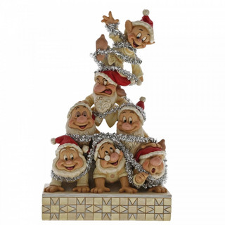 Disney Traditions pyramid including all 7 Dwarfs from Snow White and the Seven Dwarfs figurine