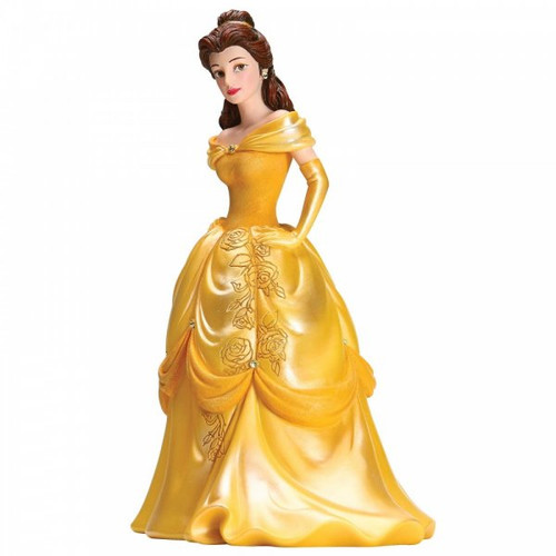 Disney Showcase figurine depicting Belle from Beauty and the Beast in a yellow dress