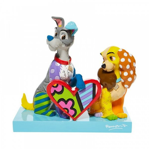 Disney Britto Lady & the Tramp Numbered Limited Edition 3000 Figurine 6008528