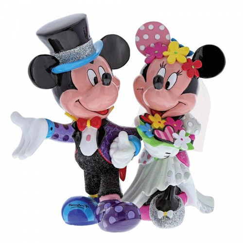 Disney Britto Mickey and Minnie Mouse Wedding Figurine 4058179