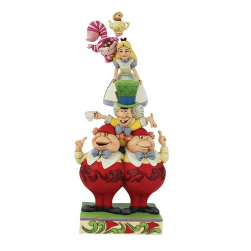 Disney Traditions Alice In Wonderland stacked figurine