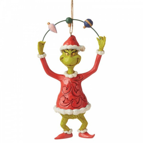 Grinch Juggling Ornaments Hanging Ornament by Jim Shore